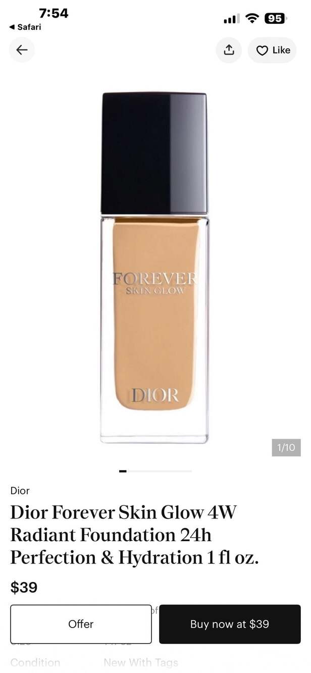 Dior Forever Skin Glow 4W Radiant Foundation 24H - Picture 6 of 9
